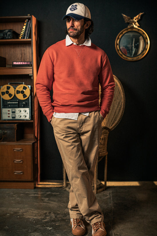 Rosso Back Yoke Sweatshirt Red