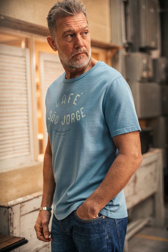 CAFE Boxer T-Shirt Blue