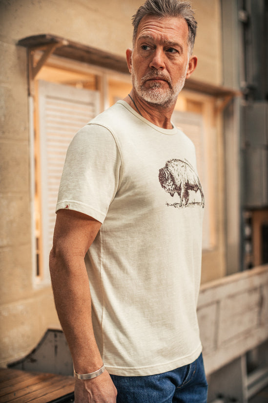 Bison Slub T-Shirt Raw