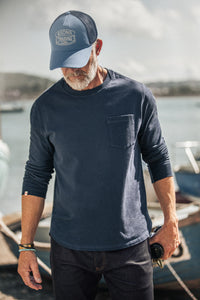 Weldon Long Sleeve Top Navy