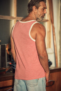 McQueen Vin Stripe Vest Red/White