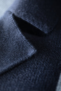 Milano Knitted Polo Shirt Blue