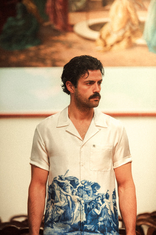 ROGUE by &SONS Babel Silk Shirt Off White