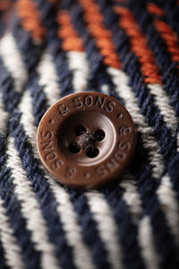 Tucker Shirt Blue/Orange Check