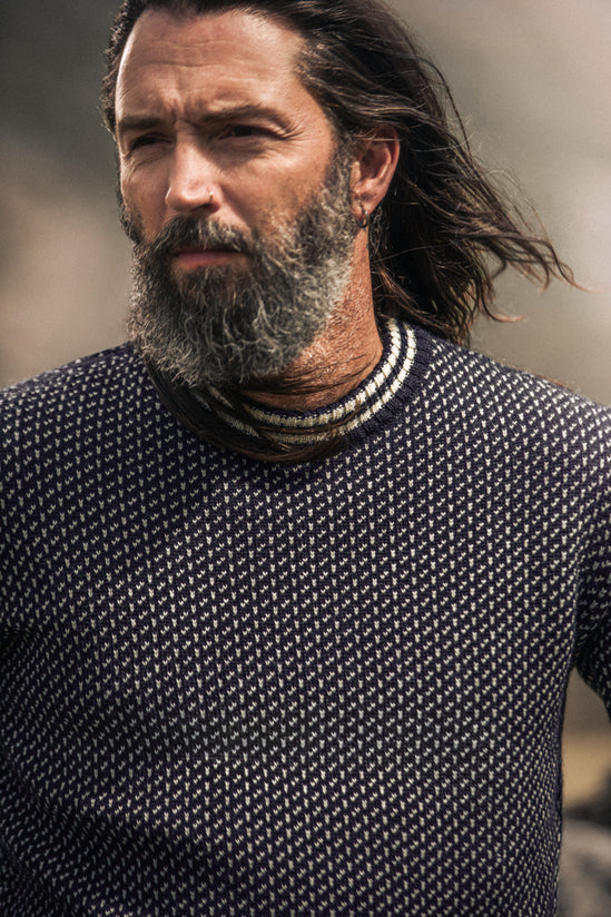 Bergen Nordic Knit Navy-Cream
