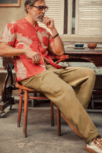 Flight Print Shirt Red