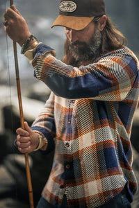 Tucker Shirt Blue/Orange Check