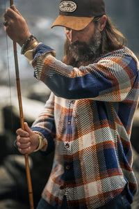 Tucker Shirt Blue/Orange Check