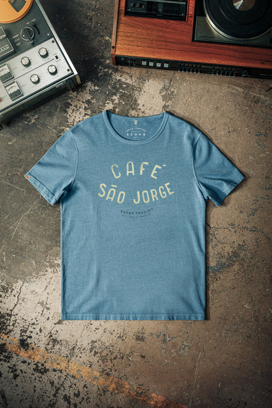 CAFE Boxer T-Shirt Blue