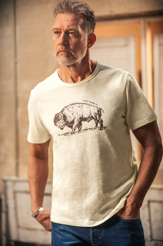 Bison Slub T-Shirt Raw