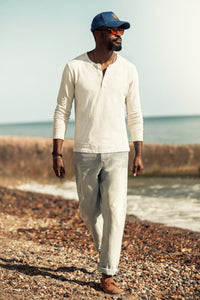 Nimbus Raw Collar Henley Raw