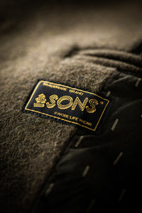 &SONS Boardwalk Peacoat Army Green