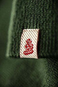 Cedar Knitted Polo Green