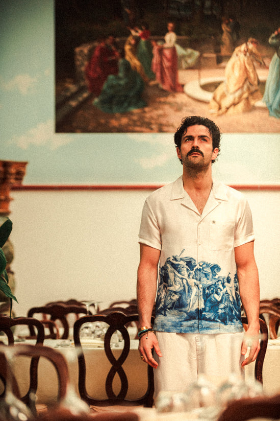 ROGUE by &SONS Babel Silk Shirt Off White