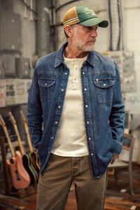 The New Elder Henley Short Sleeve Shirt Raw
