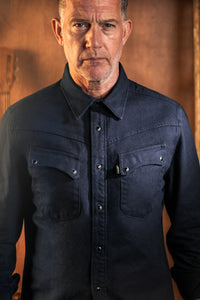 The Spur Western Shirt Navy
