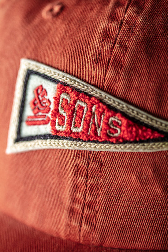 Pennant Cap Washed Red