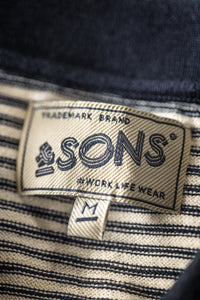 Oban Stripe Polo Navy / Raw