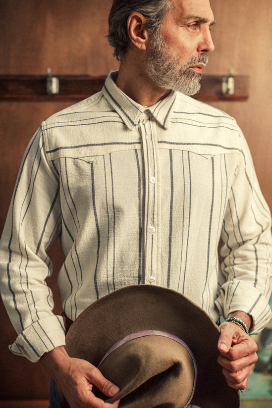 Folsom Western Shirt Raw / Black Stripe