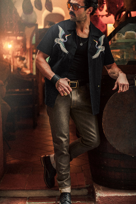 ROGUE Crane Shirt Black