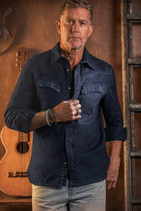 The Spur Western Shirt Navy