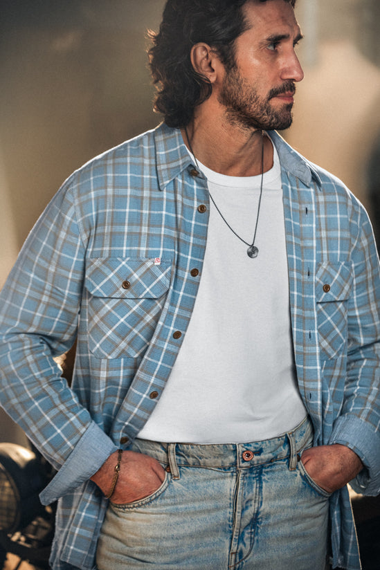 McQueen Stockman Shirt Blue Check