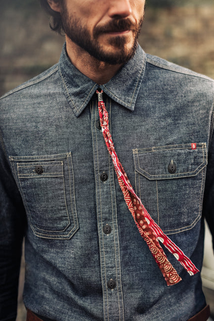Buta Braided Bandana Red