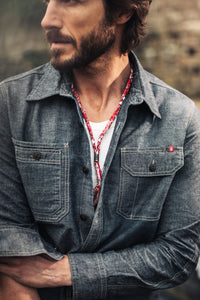 Buta Braided Bandana Red