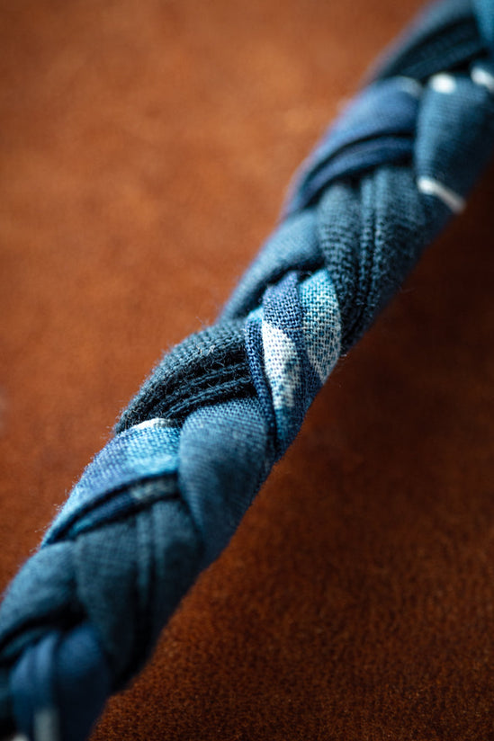 &SONS Buta Braided Bandana Blue