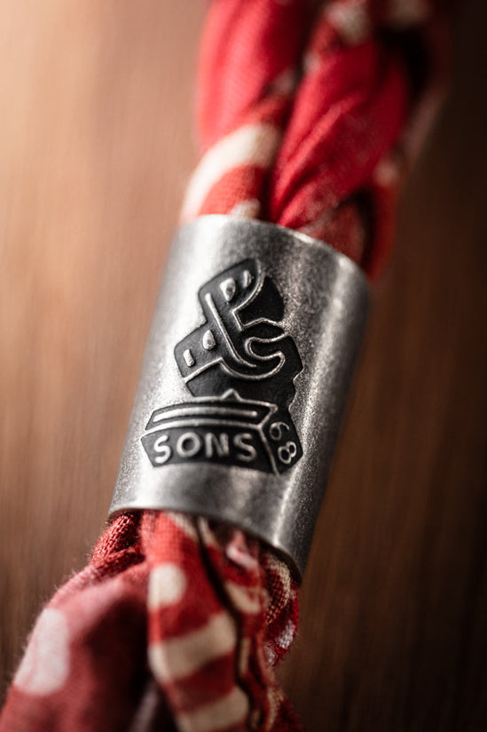 Buta Braided Bandana Red