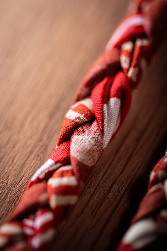 Buta Braided Bandana Red