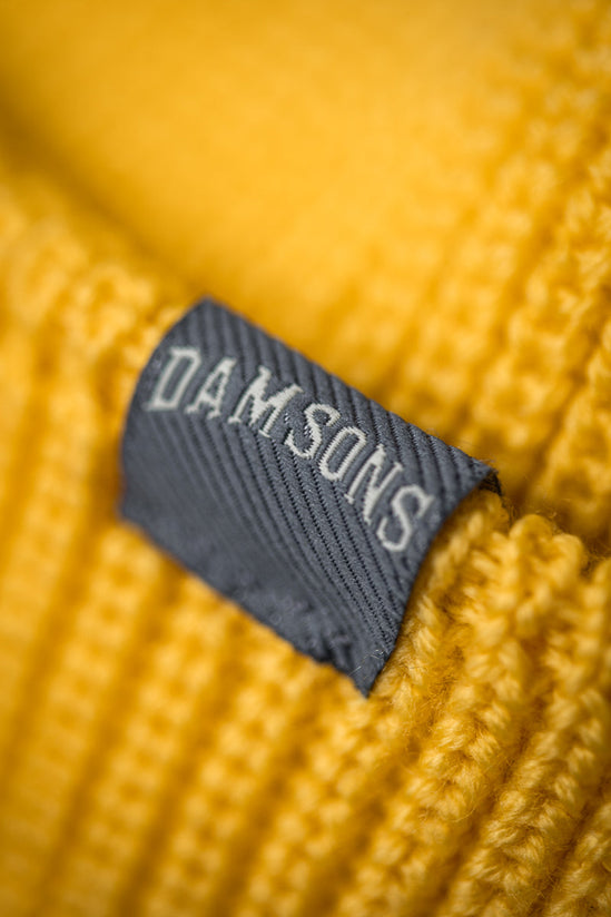 Damsons Merino Beanie Sun Yellow