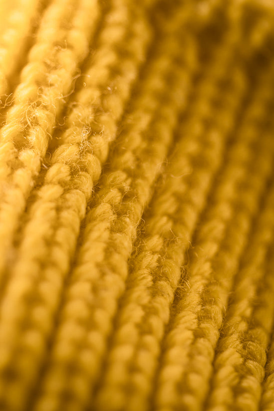 Damsons Merino Beanie Sun Yellow