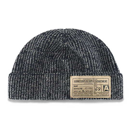 Skipper Beanie Navy / Off White