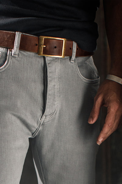 Brown Leather Belt – &SONS