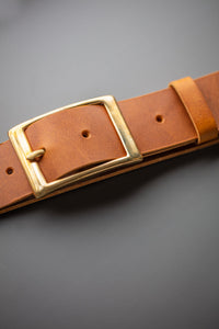 &SONS Tan Leather Belt