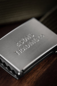 &SONS Surplus Webbing Belt Army Green