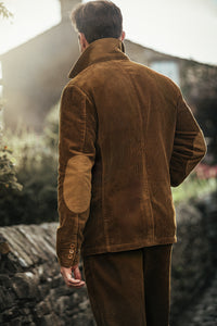 SALVAGE STOCK Montgomery Cord Blazer Brown