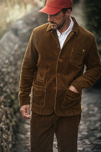SALVAGE STOCK Montgomery Cord Blazer Brown