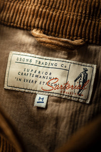 SALVAGE STOCK Montgomery Cord Blazer Brown