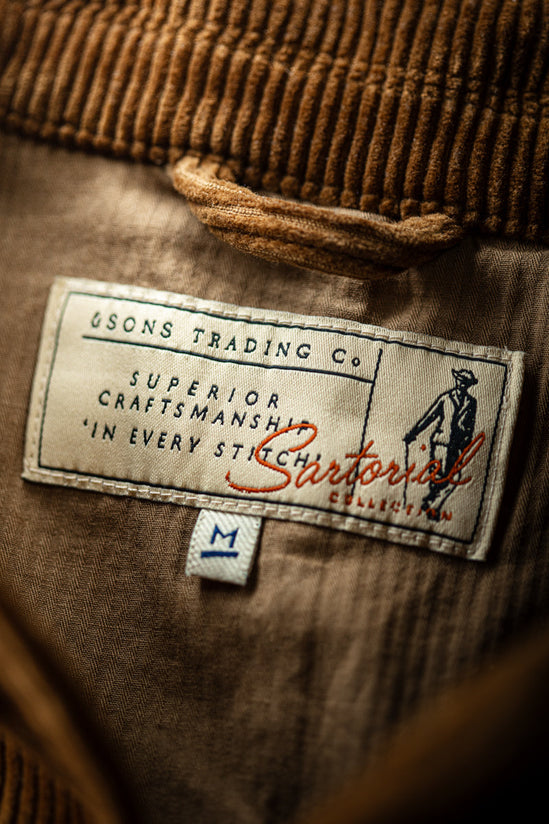 SALVAGE STOCK Montgomery Cord Blazer Brown