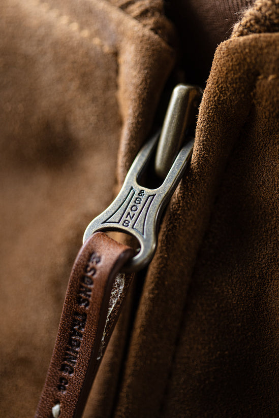 Buck Ridge Suede Bomber Tan