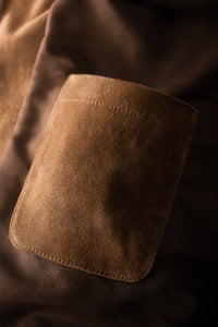 Buck Ridge Suede Bomber Tan