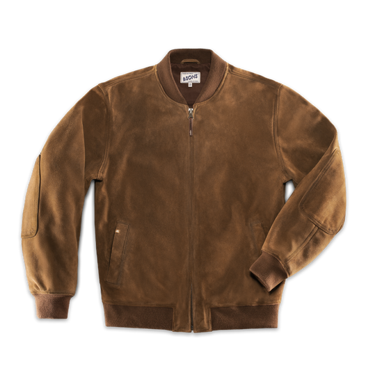 Buck Ridge Suede Bomber Tan