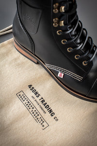 &SONS The Drover Boot Black