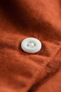 Damsons Double Bowling Shirt Burnt Orange