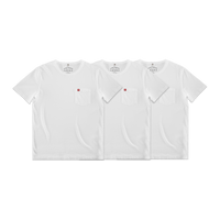 Boxer Pocket T-Shirt 3 Pack - x3 White