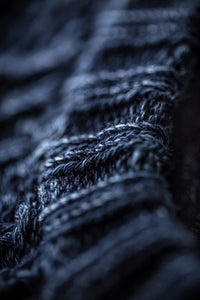 SALVAGE SALE Bergman Indigo Cable Knit