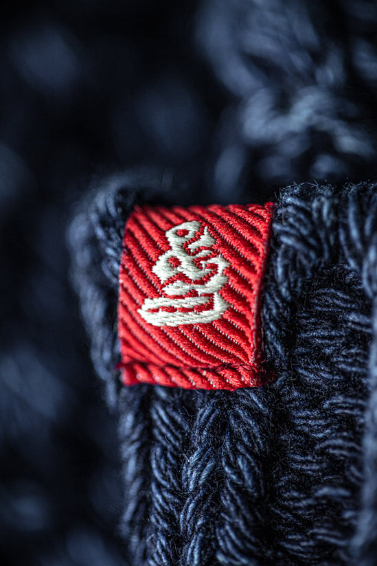 SALVAGE SALE Bergman Indigo Cable Knit
