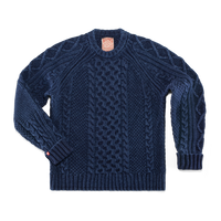SALVAGE SALE Bergman Indigo Cable Knit